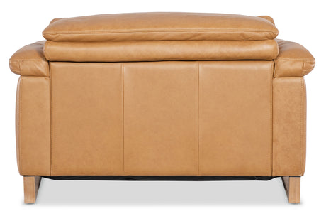 Jericho Power Recliner With Power Headrest - Light Brown by Hooker Furniture - View 6
