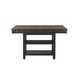 Baywater 7 Piece Counter Height Table Set In Natural And Black 5705Bk-36-7Set | Homelegance - Home Elegance USA