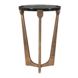 Bohdi Outdoor Accent Table Brass / Black - Gold / Black by Uttermost - View 3