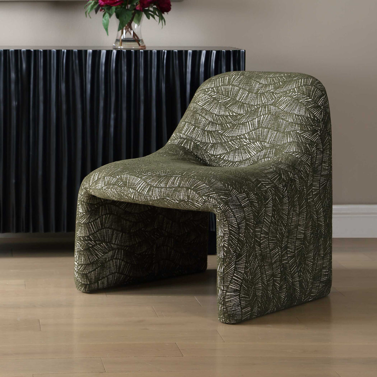 Menlo Accent Chair - Green by Uttermost - View 2