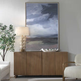 Bracing Framed Landscape Art Brown / Gray / Green / Orange / Pink / White - Blue / Green by Uttermost - View 2