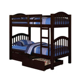 Acme - Heartland Twin/Twin Bunk Bed 2554 Espresso Finish