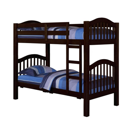 Acme - Heartland Twin/Twin Bunk Bed 2554 Espresso Finish