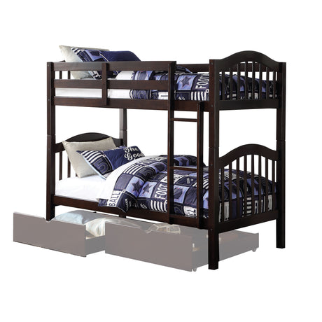 Acme - Heartland Twin/Twin Bunk Bed 2554 Espresso Finish