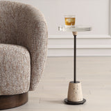 Arthur Crystal Drink Table - White by Uttermost - View 2