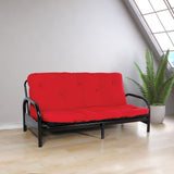 Acme - Nabila Full Futon Mattress (8"H) 2812 Red & Black Poplin Fabric