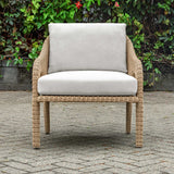 Kavali Outdoor Wicker Lounge Chair Woodtone - Light Brown by Uttermost - View 3