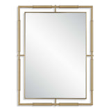 It's All Connected Rectangle Brass Mirror - Gold by Uttermost - View 1