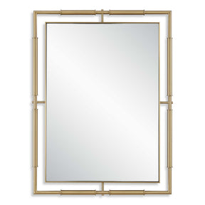 It's All Connected Rectangle Brass Mirror - Gold by Uttermost - View 1