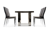 Courtland Modern Stainless Steel Dining Table - View Image 1