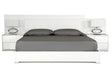 California King Monza Italian Modern White Bed - View Image 1