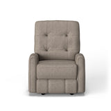 Devon Transitional Leather Power Rocking Recliner, Nailhead Trim | Flexsteel
