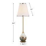 Cardoni Buffet Lamp Smoke - Gold / White by Uttermost - View 7