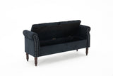 52" Bed Bench Black Velvet - Home Elegance USA