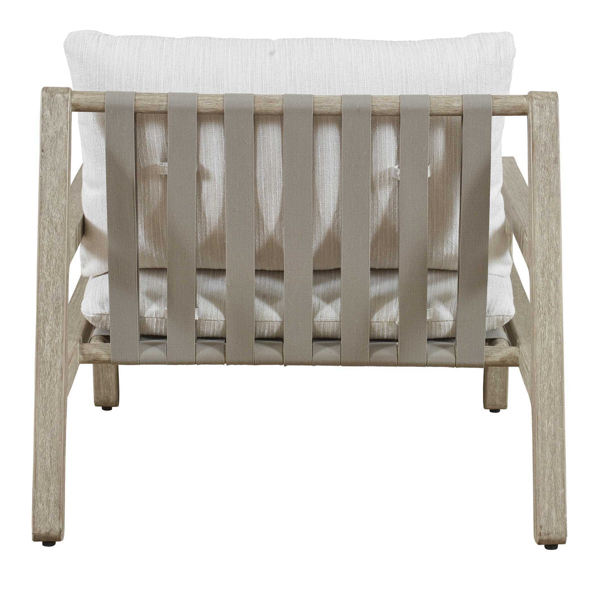 Strapped Outdoor Lounge Chair - Light Brown / Light Gray by Uttermost - View 9