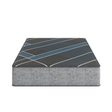 Restonic TempaGel 13' Plush Mattress with Dual Cooling, Grey+Blue, Foam, Queen Size