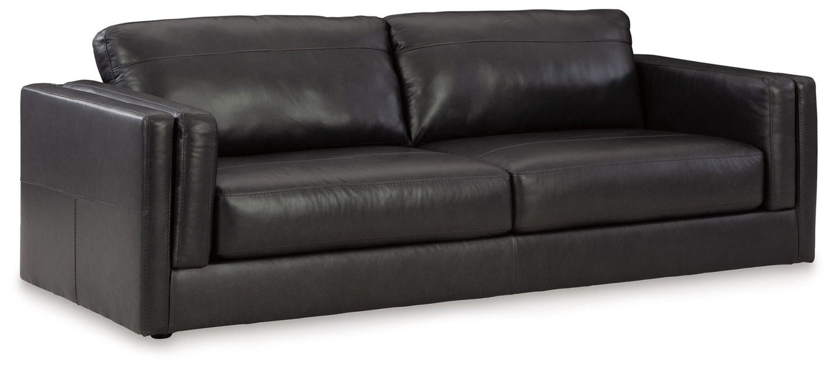 Amiata - Onyx - 4 Pc. - Sofa, Loveseat, Chair And A Half, Ottoman | Ashley - 57405/38/35/23/14 - Home Elegance USA - 2