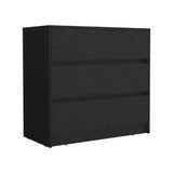 Beloit 3 Piece Bedroom Set, Nightstand + Dresser+ Armoire, Black - sold by Home Elegance USA