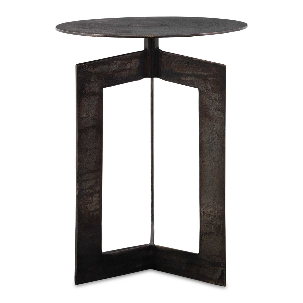 Deltoid Accent Table Gunmetal - Black by Uttermost - View 1