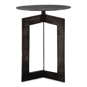 Deltoid Accent Table Gunmetal - Black by Uttermost - View 1