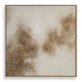 Up In Smoke Framed Modern Art Black / Brown / White / Woodtone - Light Brown by Uttermost - View 1