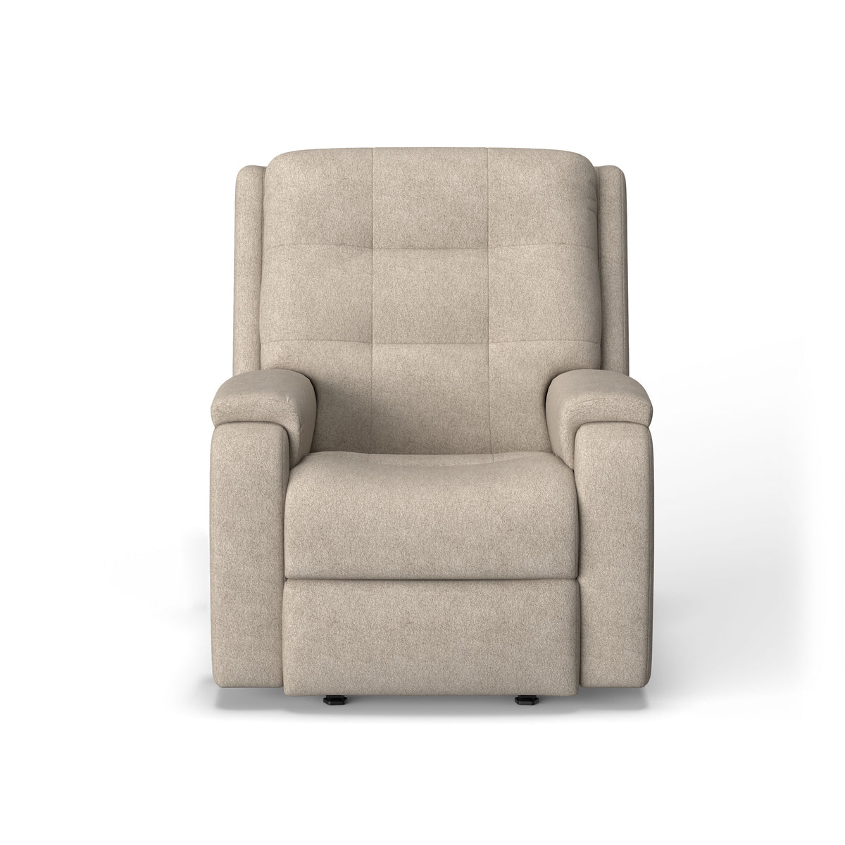 Arlo Transitional Fabric Power Recliner With Power Headrest & Lumbar | Flexsteel