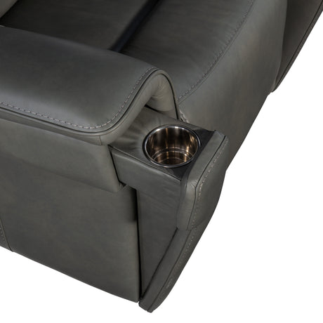 Lyra Zero Gravity Power Recliner With Power Headrest - Dark Gray by Hooker Furniture - View 2