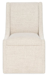 Eleana Castered Side Chair - Beige by Hooker Furniture - View 3