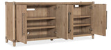Vineyard Row Entertainment Credenza - Light Brown by Hooker Furniture - View 4