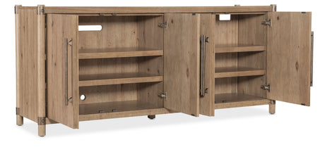 Vineyard Row Entertainment Credenza - Light Brown by Hooker Furniture - View 4