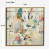Party Time Framed Abstract Art - Beige / Light Blue by Uttermost - View 7