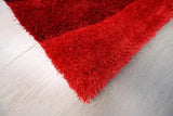 Nina 3D Red Shag Rug - Home Elegance USA