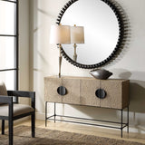 Lunar 4 Door Elm Wood Cabinet - Light Brown by Uttermost - View 3