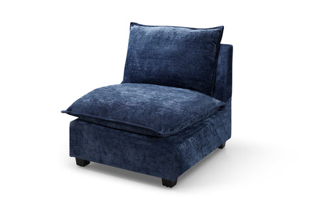Modern Sectional Sofa,L-Shape Linen Fabric Corner Couch Set with Convertible Ottoman for Living Room, Apartment, Office,Blue,3 Colors - sold by Home Elegance USA