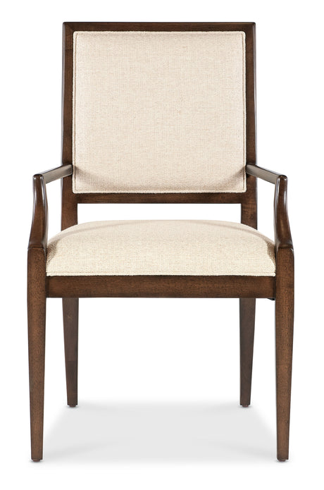 Archives Upholstered Arm Chair Beige / Brown - Beige / Dark Brown by Hooker Furniture - View 6