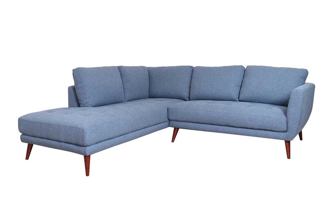 CASEY LAF SECTIONAL - DENIM BLUE | Home Elegance USA