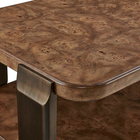 Vance Coffee Table Mappa Burl - Dark Brown by Uttermost - View 6