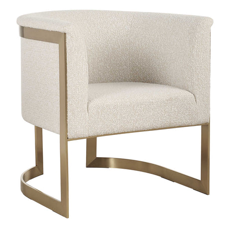 Bellina Plush Barrel Chair - Gold by Uttermost - View 4