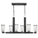 Jarsdel 6 Light Industrial Island Light - Black by Uttermost - View 3