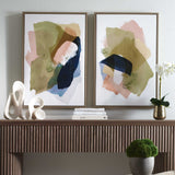 Abstract Afternoon Framed Canvases (Set of 2) - Blue / Green by Uttermost - View 2
