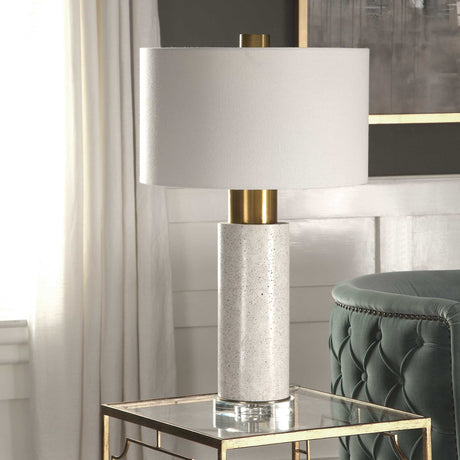 Vaeshon Concrete Table Lamp - White / Yellow by Uttermost - View 4