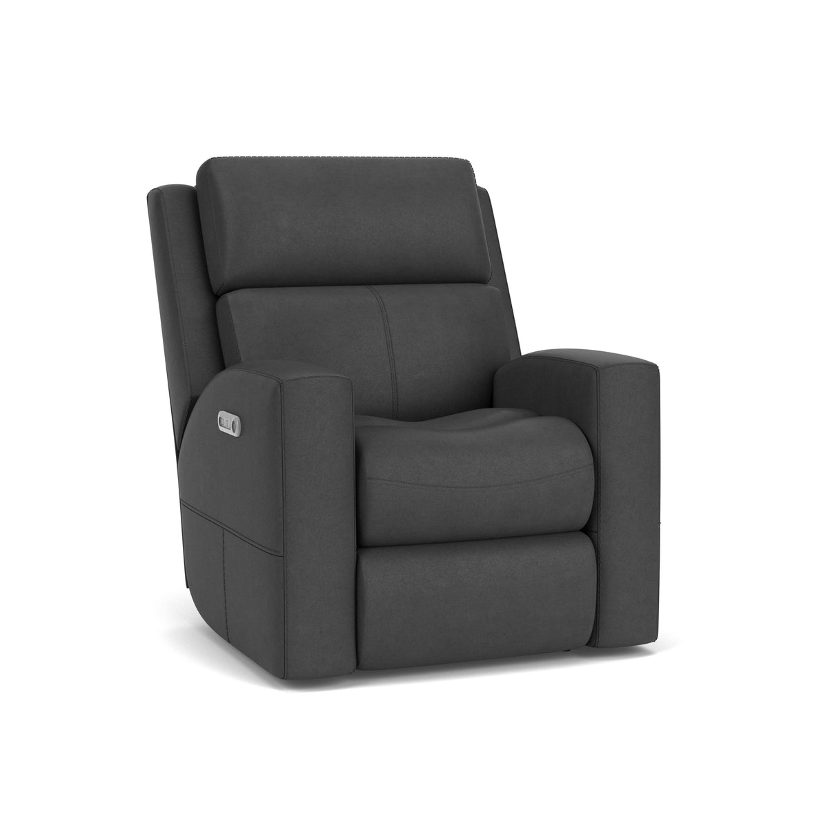Score Leather Power Recliner With Power Headrest & Lumbar | Flexsteel