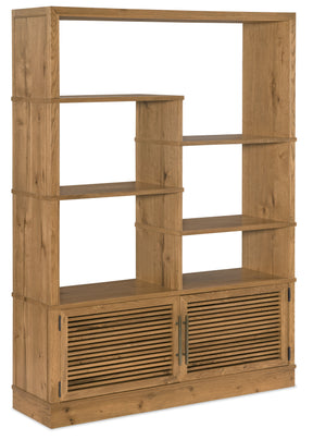 Cashiers Bookcase Almond - Light Brown by Hooker Furniture - View 1