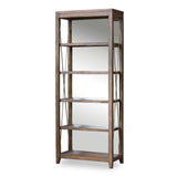 Delancey Weathered Oak Etagere - Dark Brown by Uttermost - View 1
