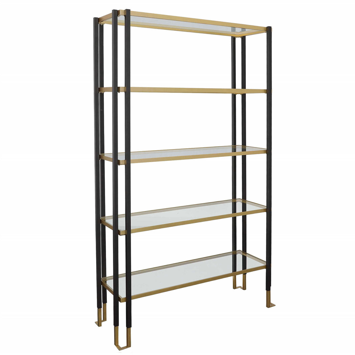 Kentmore Modern Etagere - Black / Yellow by Uttermost - View 4