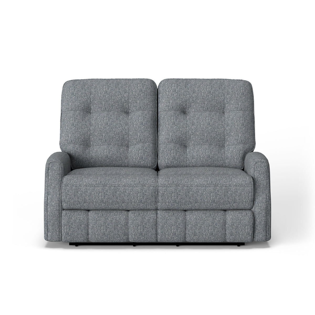 Devon Transitional Fabric Power Reclining Loveseat, Power Headrests | Flexsteel