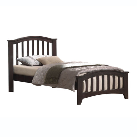 Acme - San Marino Twin Bed 04980T Dark Walnut Finish