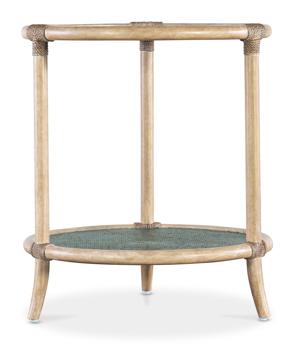 Retreat Raffia End Table - Beige by Hooker Furniture - View 1