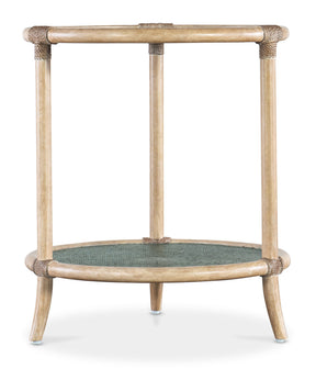 Retreat Raffia End Table - Beige by Hooker Furniture - View 1