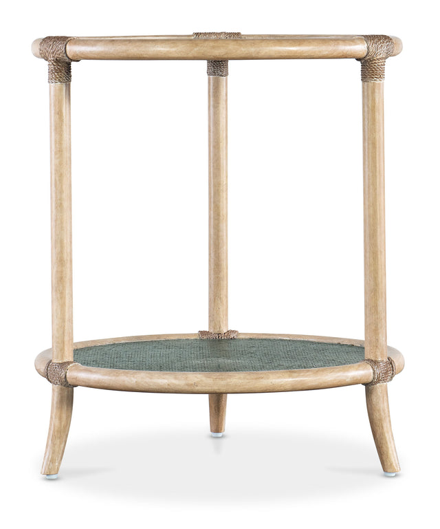 Retreat Raffia End Table - Beige by Hooker Furniture - View 1